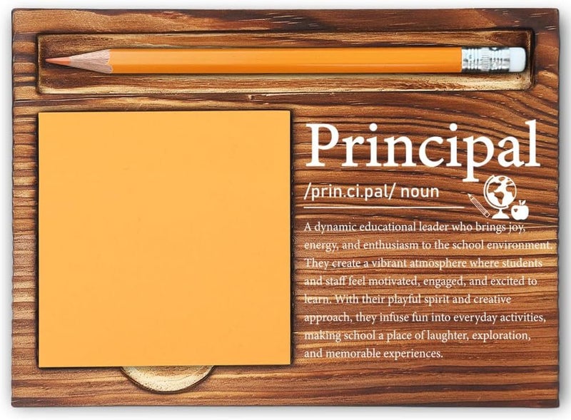 MFOMFO Principal Thank You Gifts for Women, Principal Appreciation Gifts for Women, Principal Gifts from Student, Principal Gifts Ideas, Principal Gifts Funny Office Self-Stick Note Pad Holders-LBB24 - Image 1